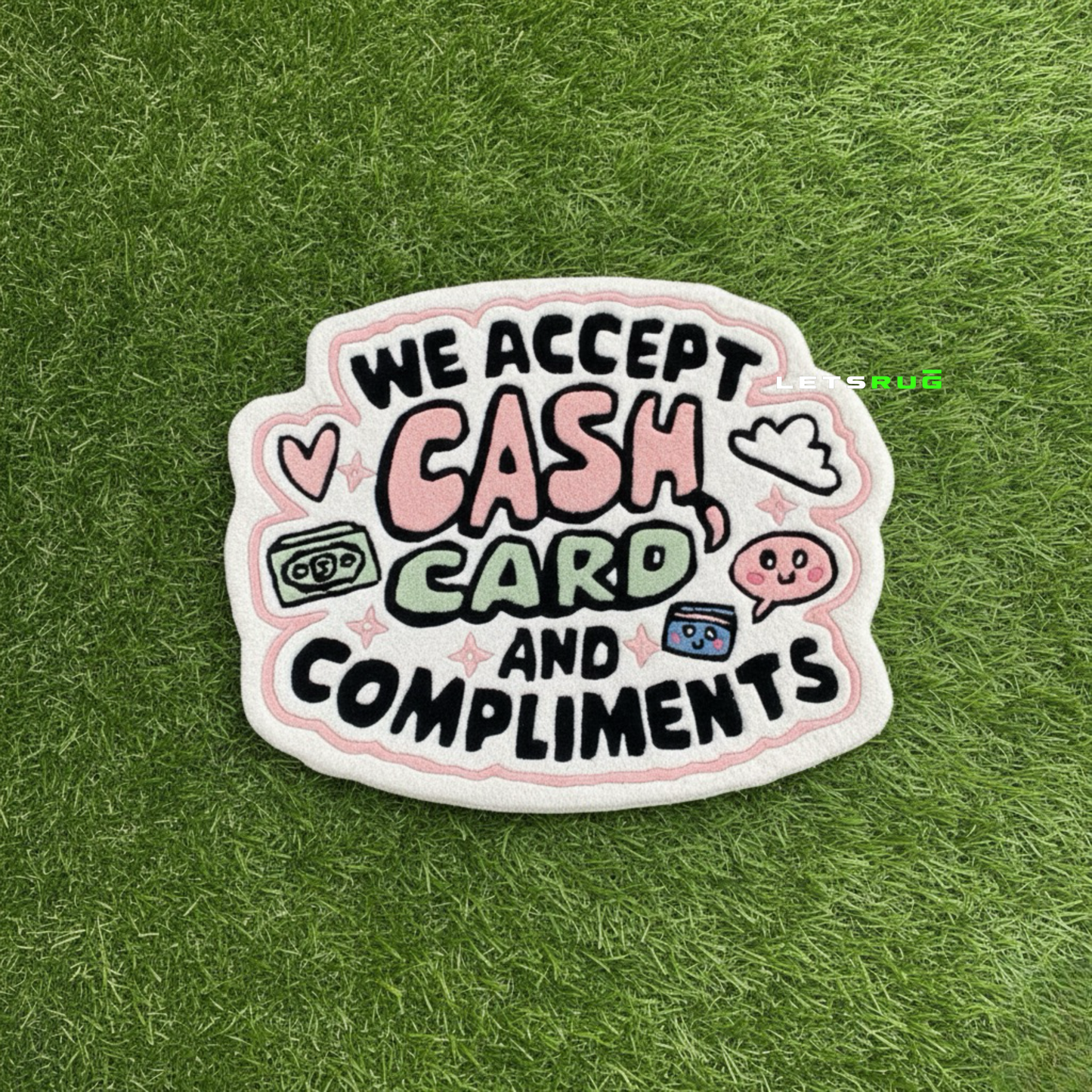 We accept cash card and compliments Rug | HandTufted Custom Rug