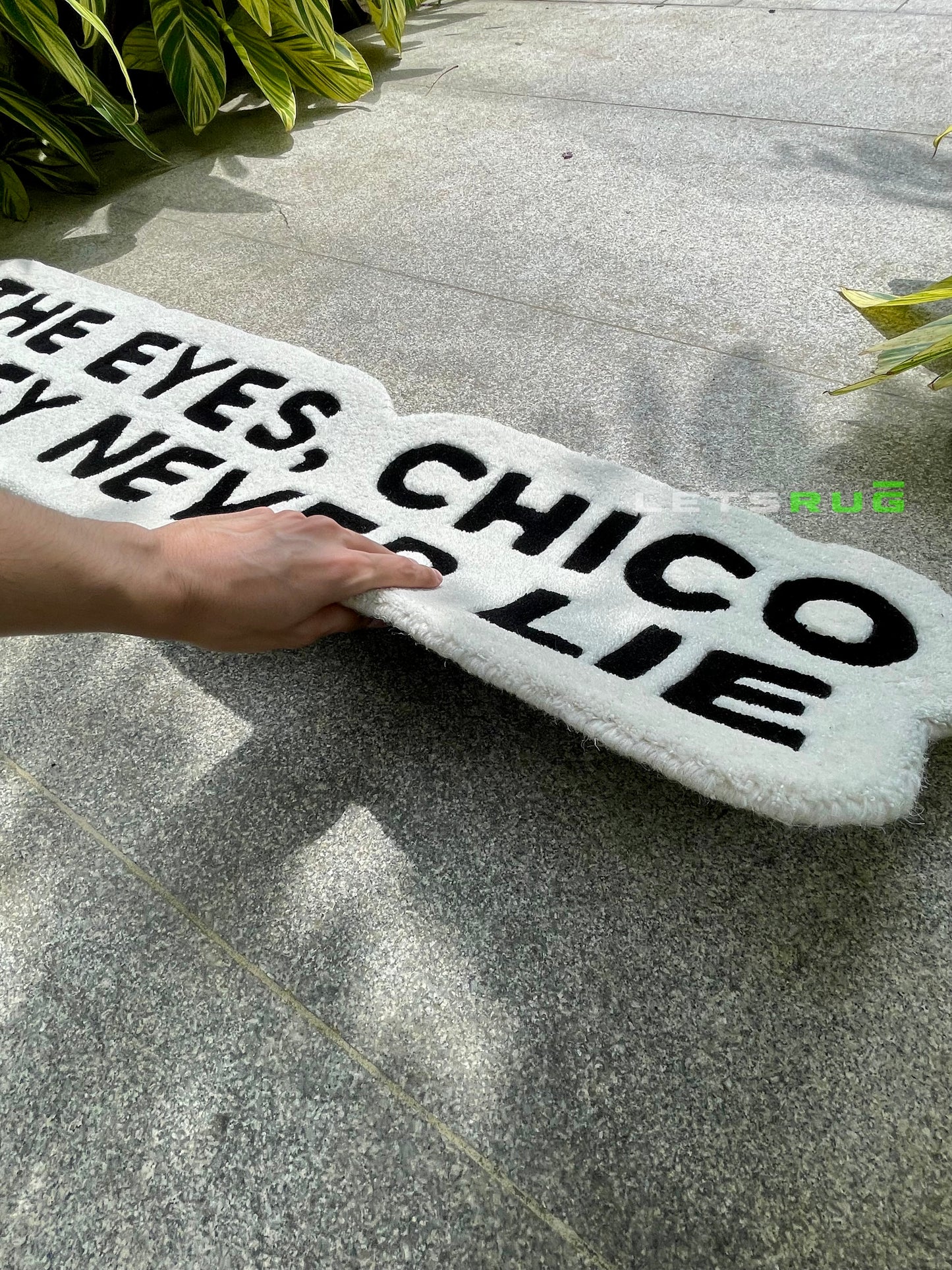 The Eyes Chico They Never Lie | HandTufted Rug