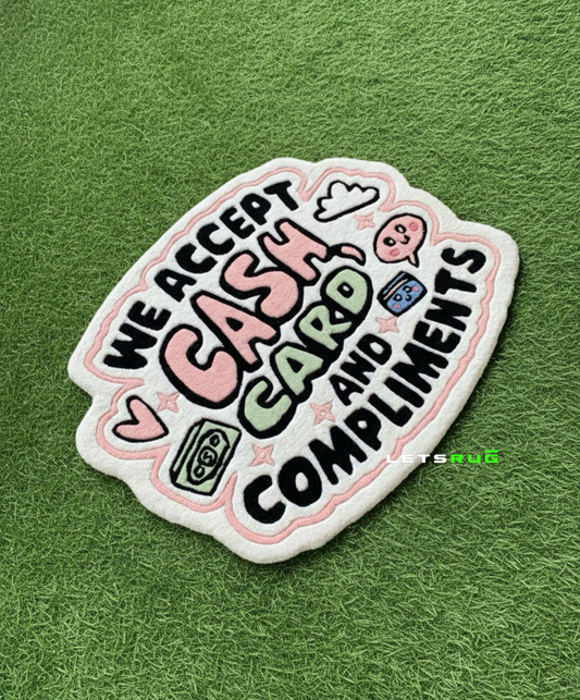 We accept cash card and compliments Rug | HandTufted Custom Rug