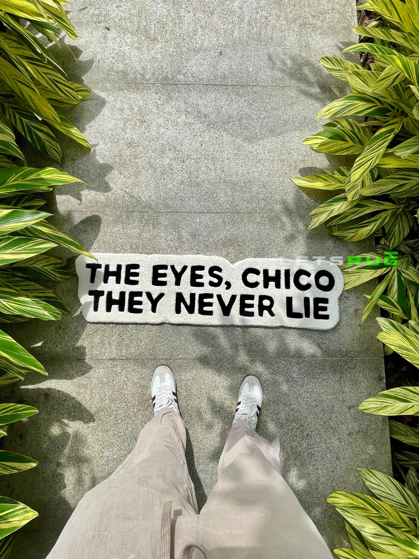 The Eyes Chico They Never Lie | HandTufted Rug