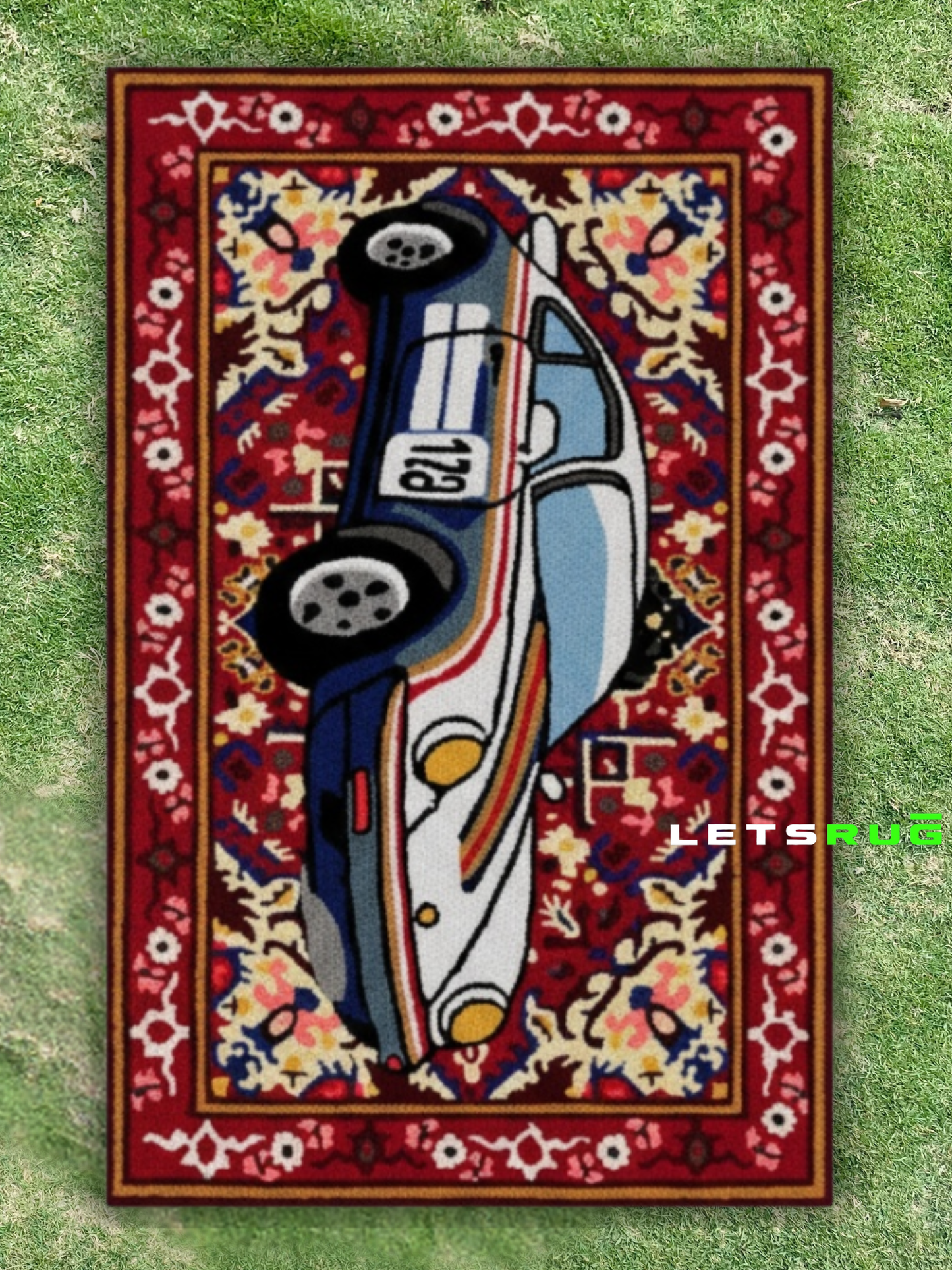 Traditional Car Tufted Rug | HandTufted Custom Rug