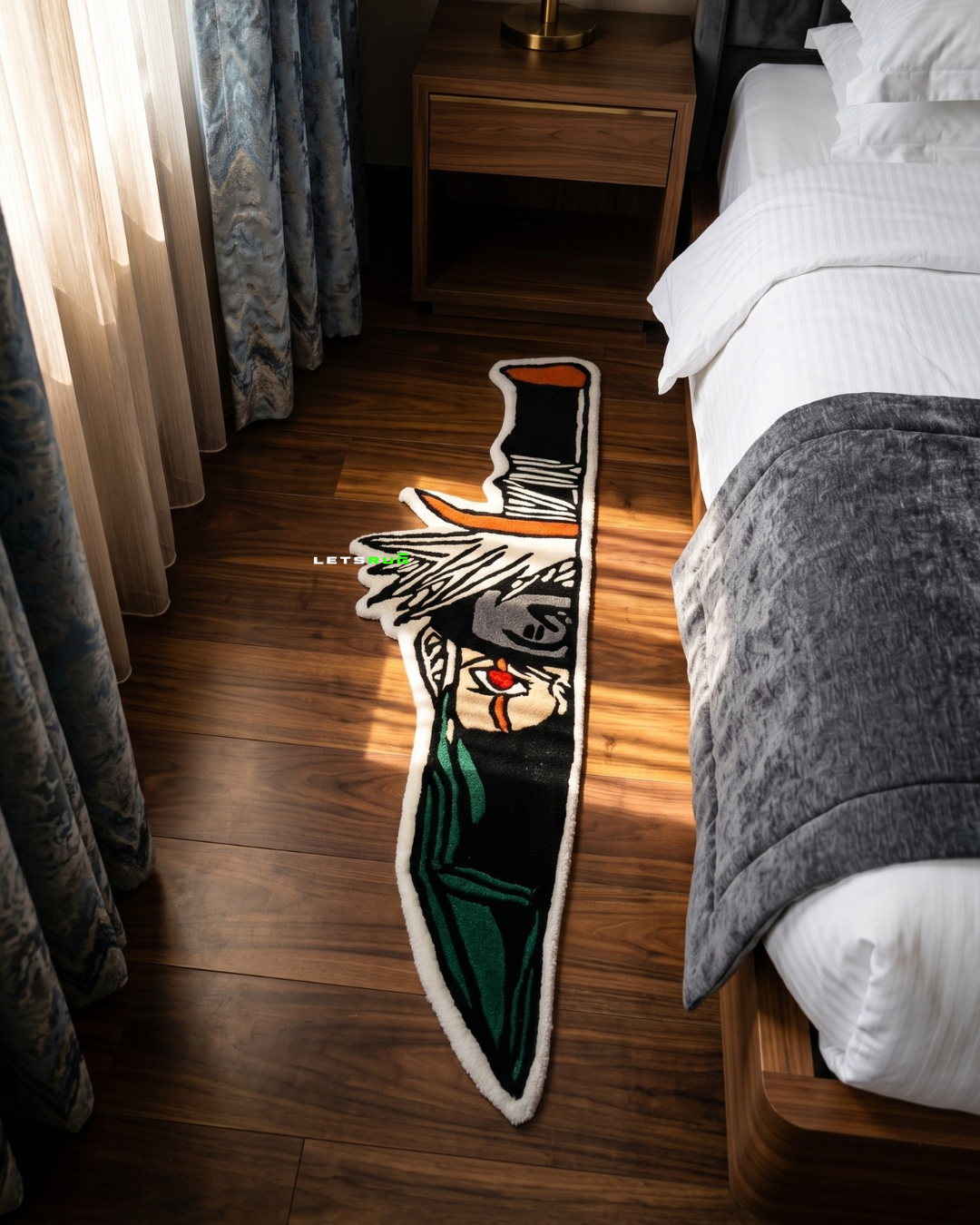 Anime Bedside Sword Rug by LetsRug