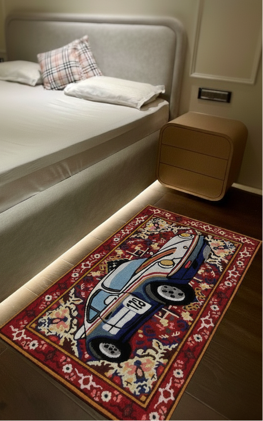 Traditional Car Tufted Rug | HandTufted Custom Rug