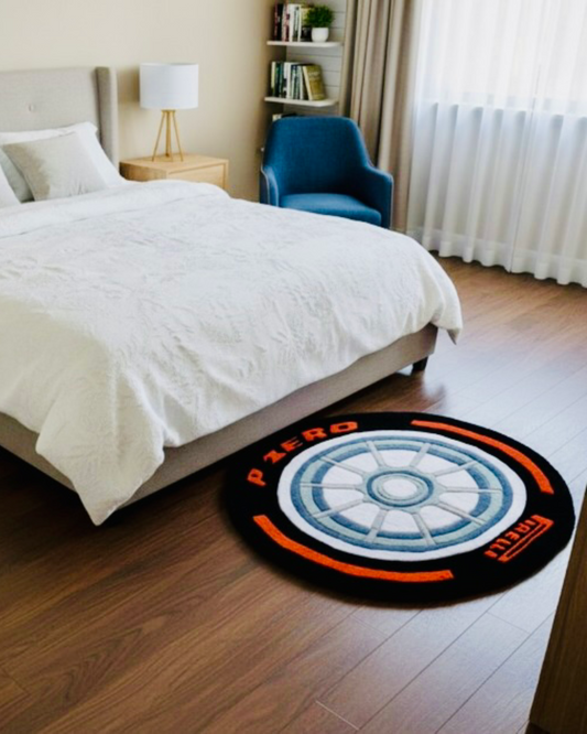 Racing Tyre Rug by LetsRug