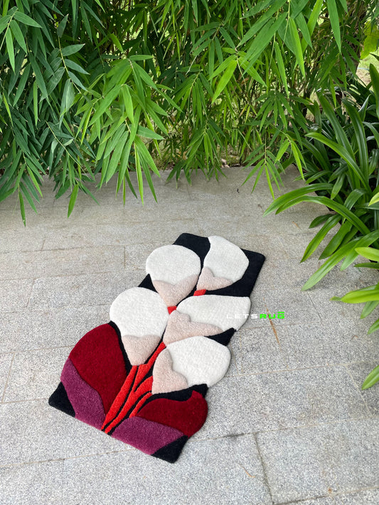 Blossom Fluffy Layered Tufted Rug | HandTufted Custom Rug