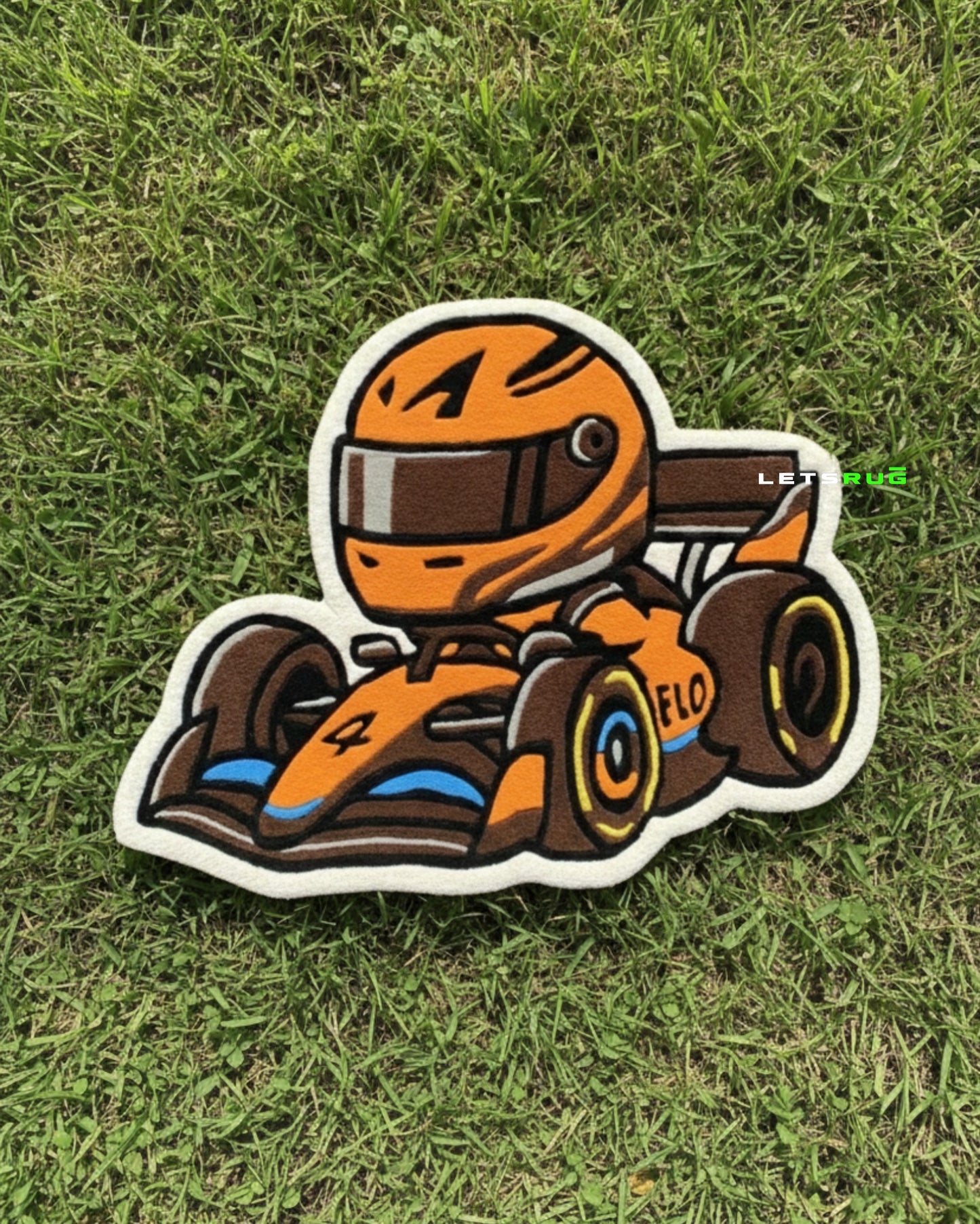 Race Car Rug | HandTufted Custom Rug