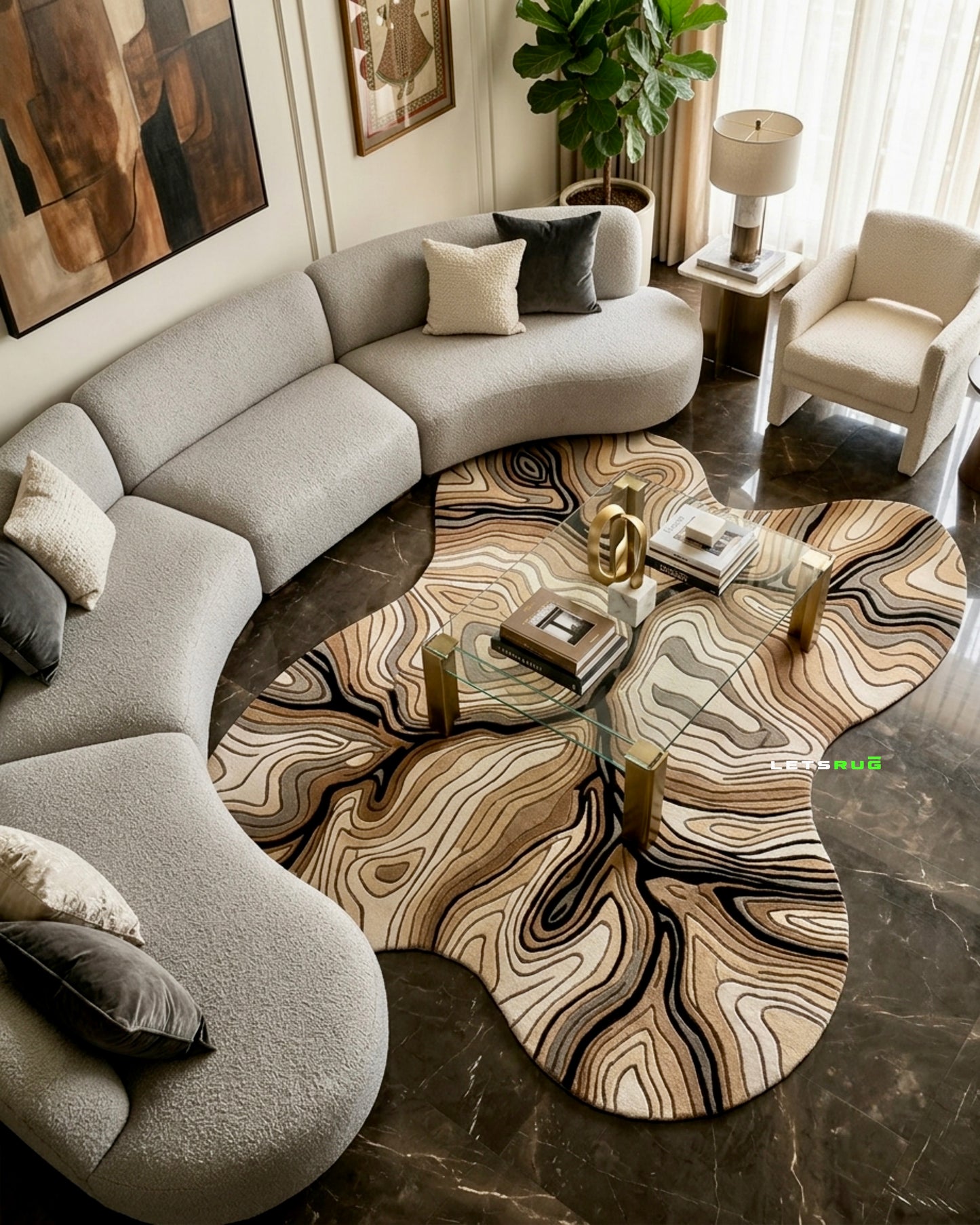 Terra Flow Rug | HandTufted Custom Rug