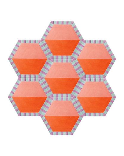 Peach Prism Modern Rug | HandTufted Custom Rug