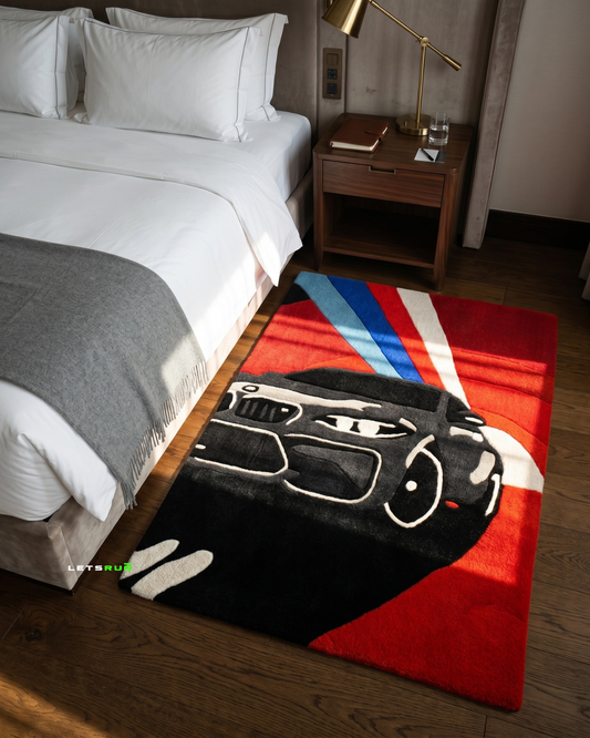 Sports Car Custom Rug | HandTufted Rug