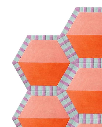 Peach Prism Modern Rug | HandTufted Custom Rug