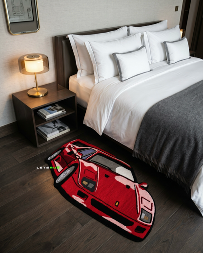 Sports Car Rug | HandTufted Custom Rug