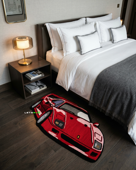 Sports Car Rug | HandTufted Custom Rug