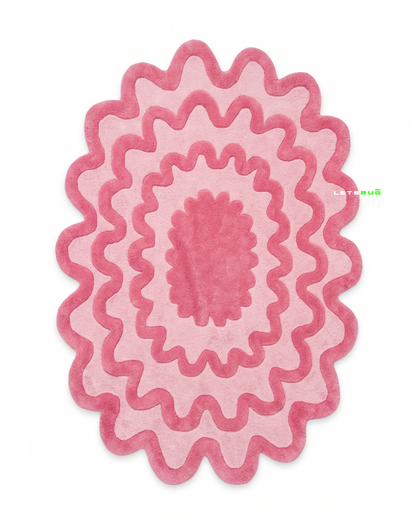 Cotton Candy Wave Rug | HandTufted Custom Rug