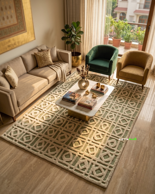 Heritage Tiles Rug | HandTufted Custom Rug