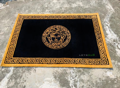 Luxury 6 feet Gold Rug | Letsrug.in