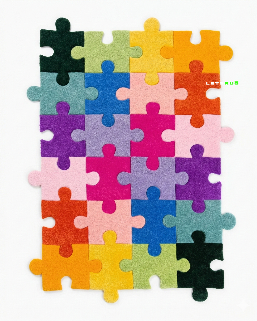 Pop Puzzle Rug | HandTufted Custom Rug
