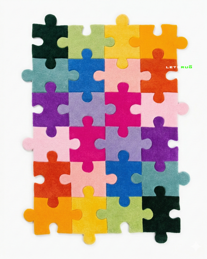Pop Puzzle Rug | HandTufted Custom Rug