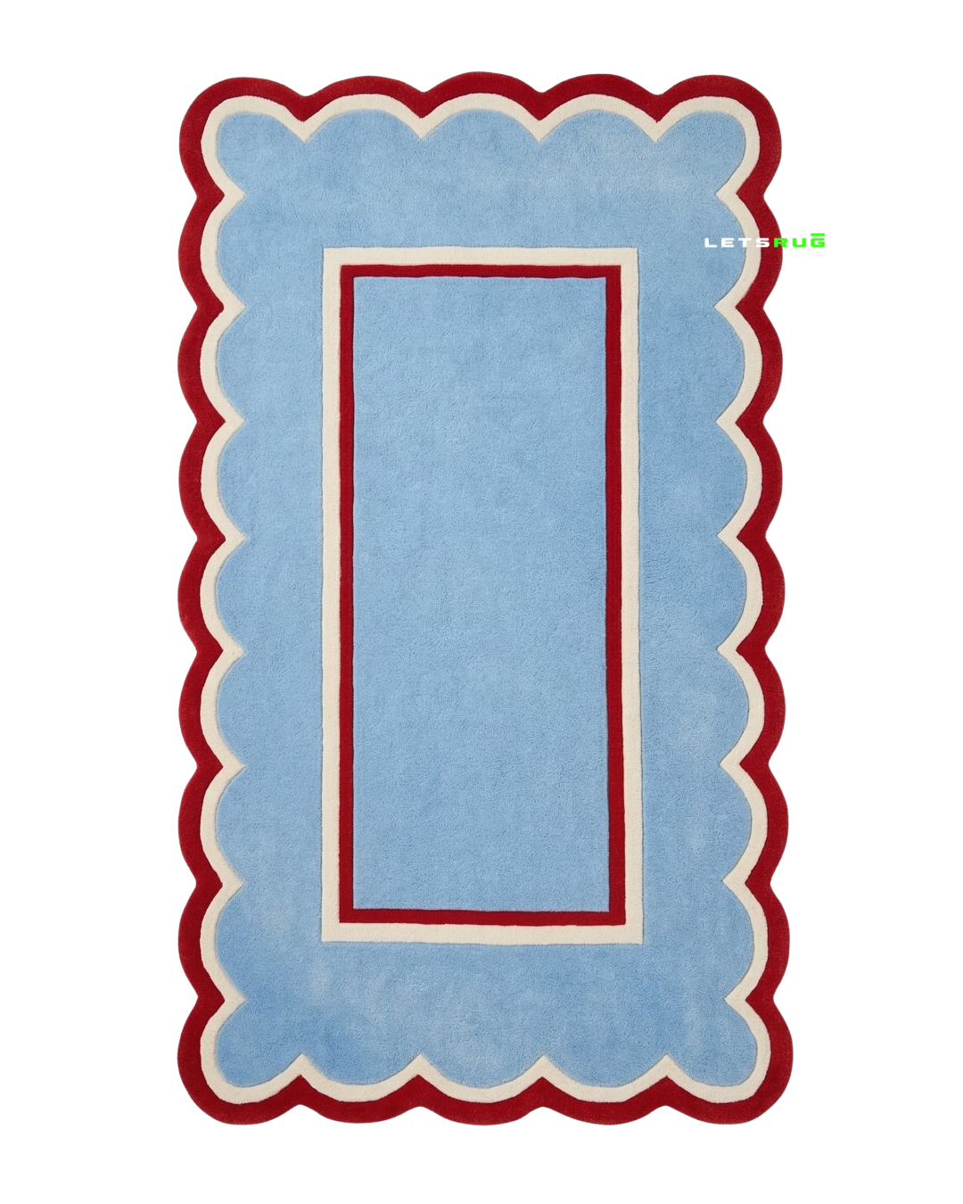 Sky Border Rug | HandTufted Custom Rug