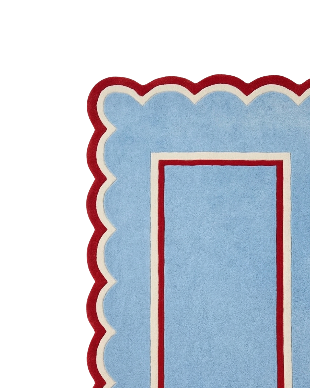 Sky Border Rug | HandTufted Custom Rug