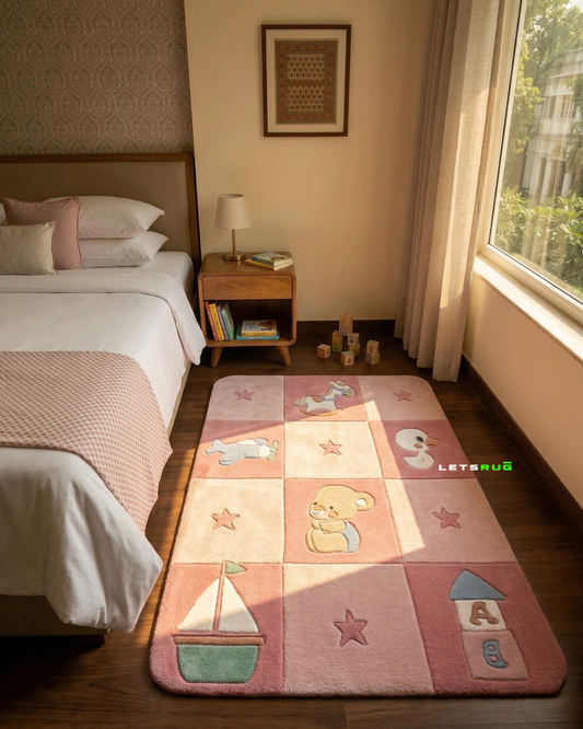 Baby Blocks Rug | HandTufted Custom Rug