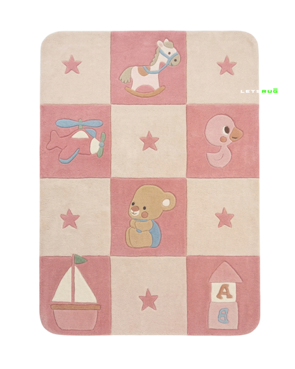 Baby Blocks Rug | HandTufted Custom Rug