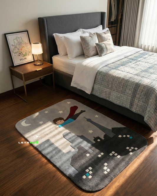 The Superhero Rug | HandTufted Custom Rug