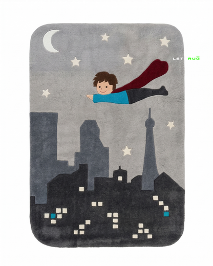 The Superhero Rug | HandTufted Custom Rug