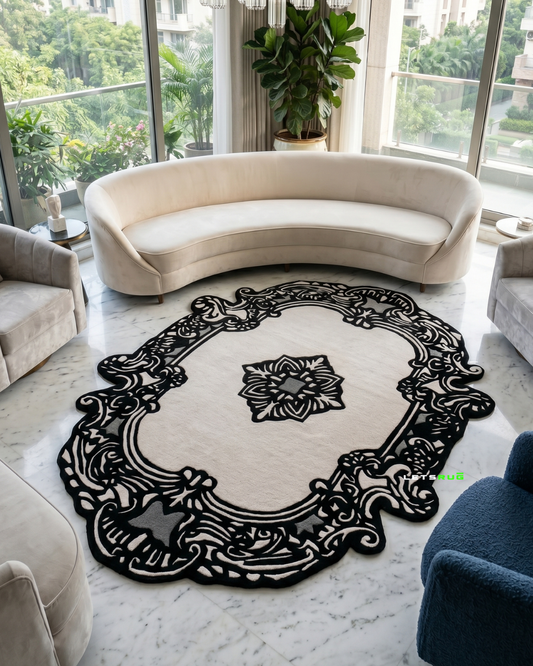 Victoria Frame Rug | HandTufted Custom Rug