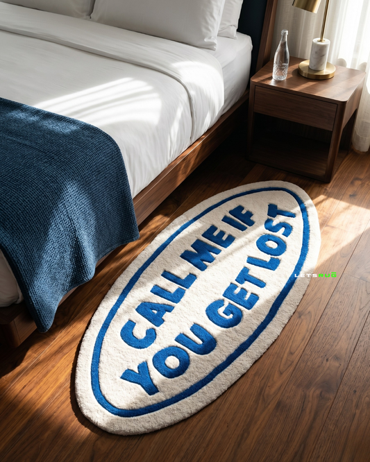 Call Me If You Get Lost Custom Rug | Custom Rug | LetsRug.in