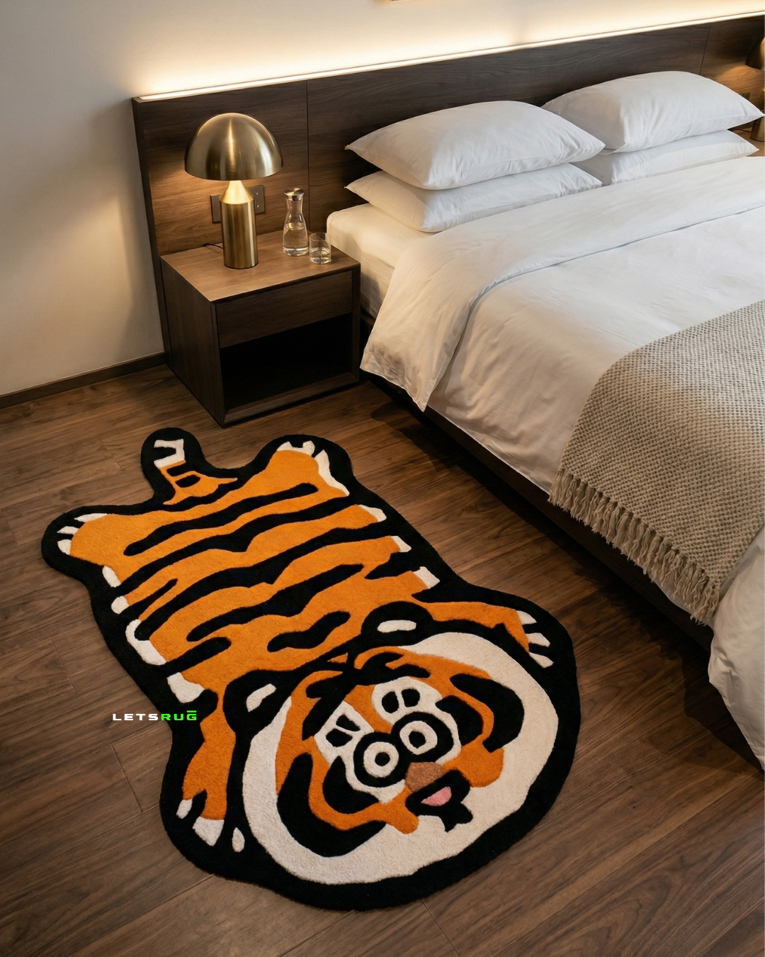 Cute Tiger | HandTufted Custom Rug
