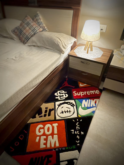 Sneaker Box Bedside Custom Rug 03 by LetsRug