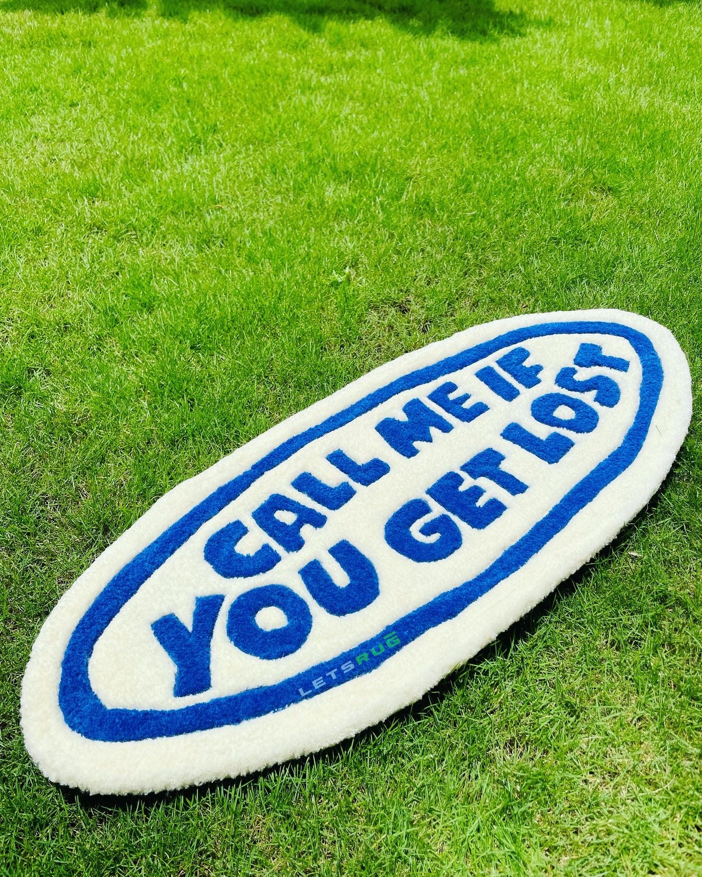 Call Me If You Get Lost Custom Rug | Aesthetic Home Decor  | LetsRug.in