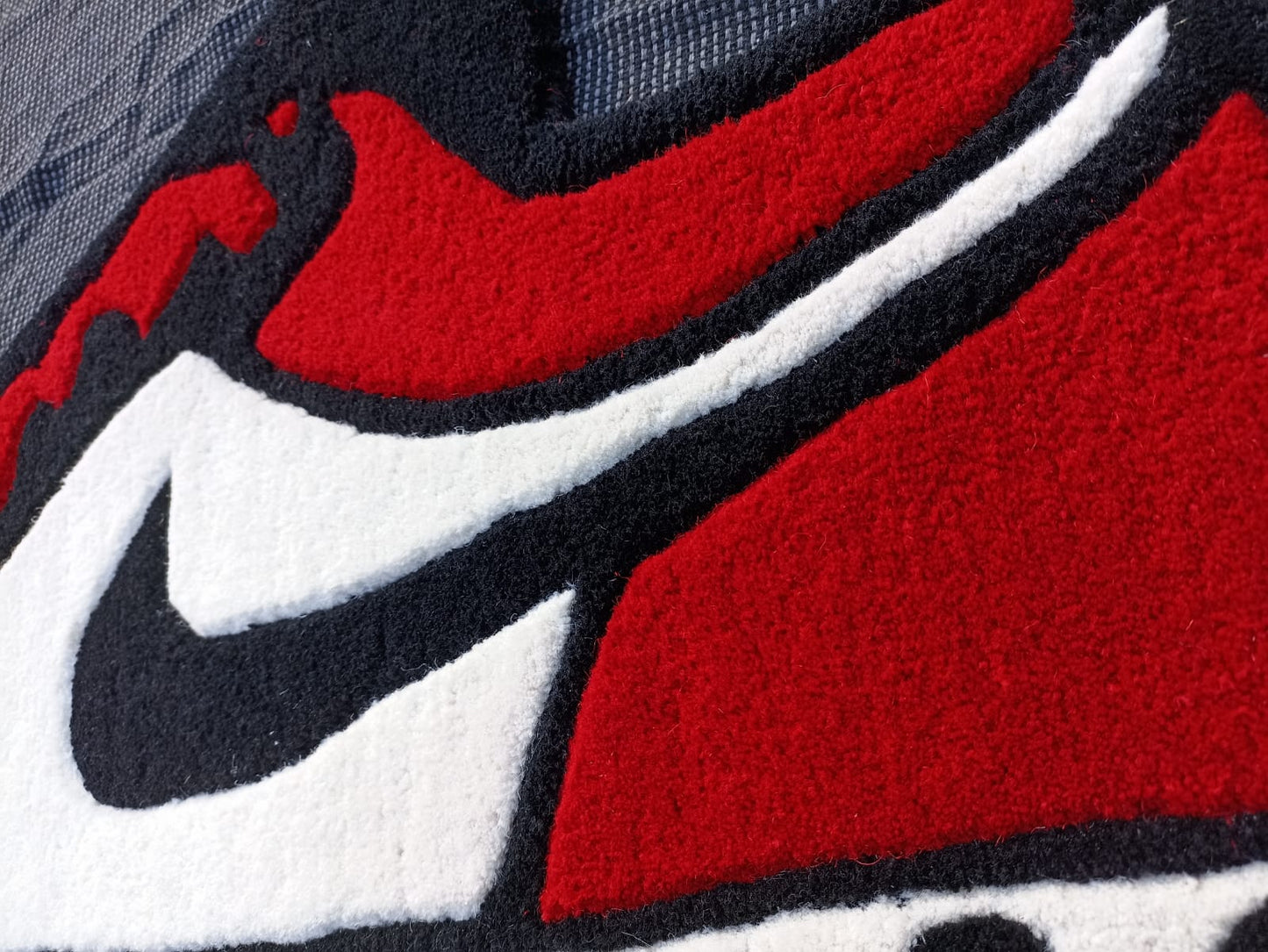 Sneaker Red Shoes Custom Rug by LetsRug