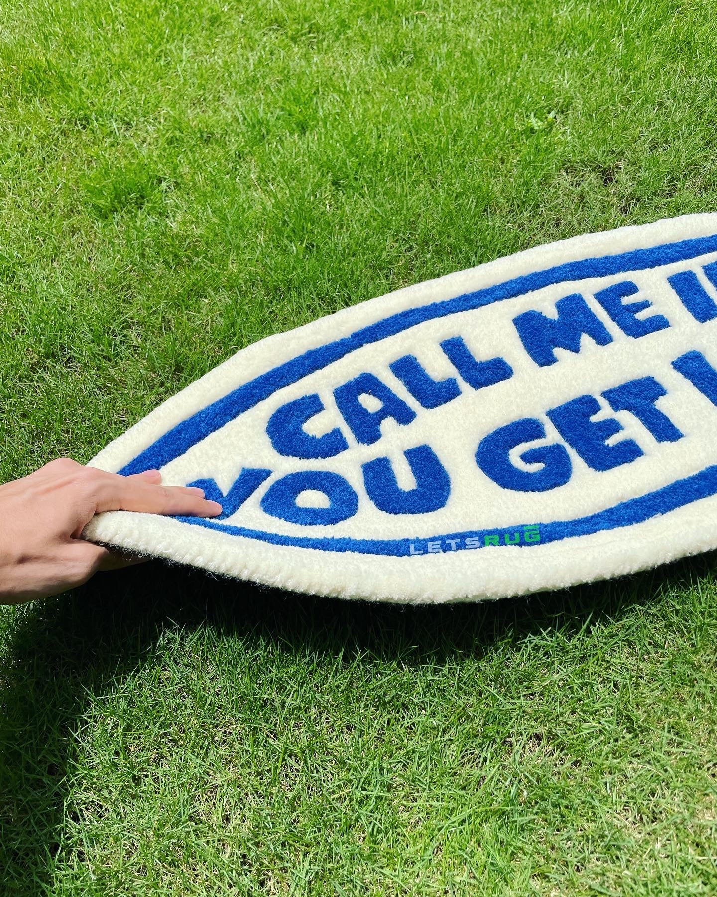 Call Me If You Get Lost Custom Rug | Aesthetic Home Decor  | LetsRug.in