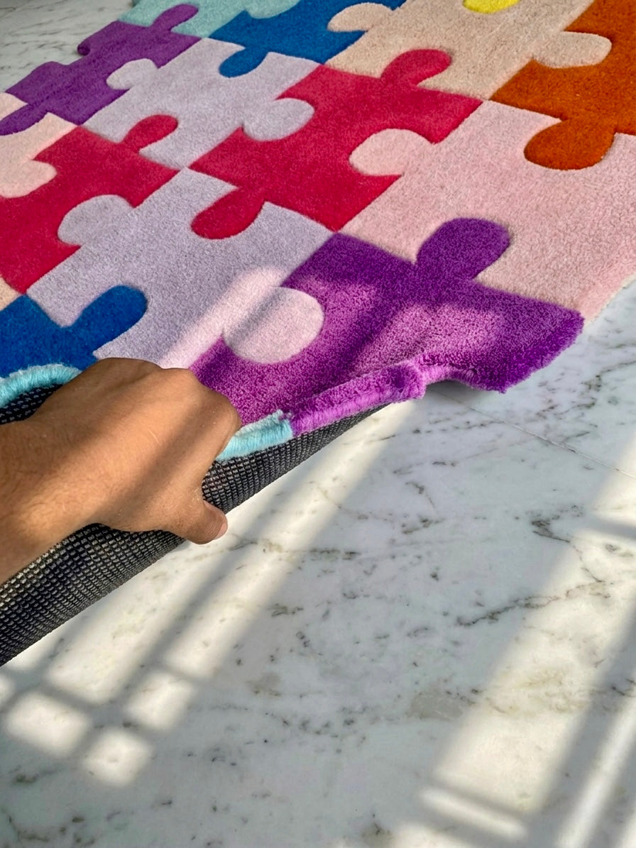 Pop Puzzle Rug | HandTufted Custom Rug