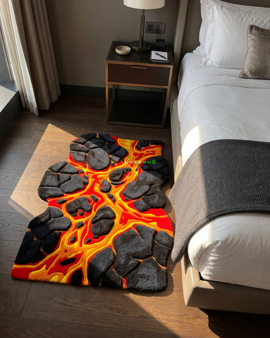 The Floor Is Lava Rug | HandTufted Custom Rug