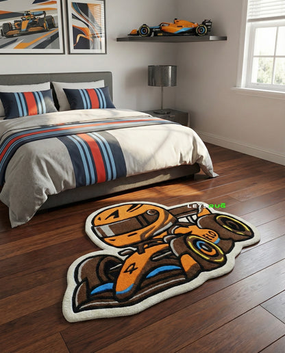Race Car Rug | HandTufted Custom Rug