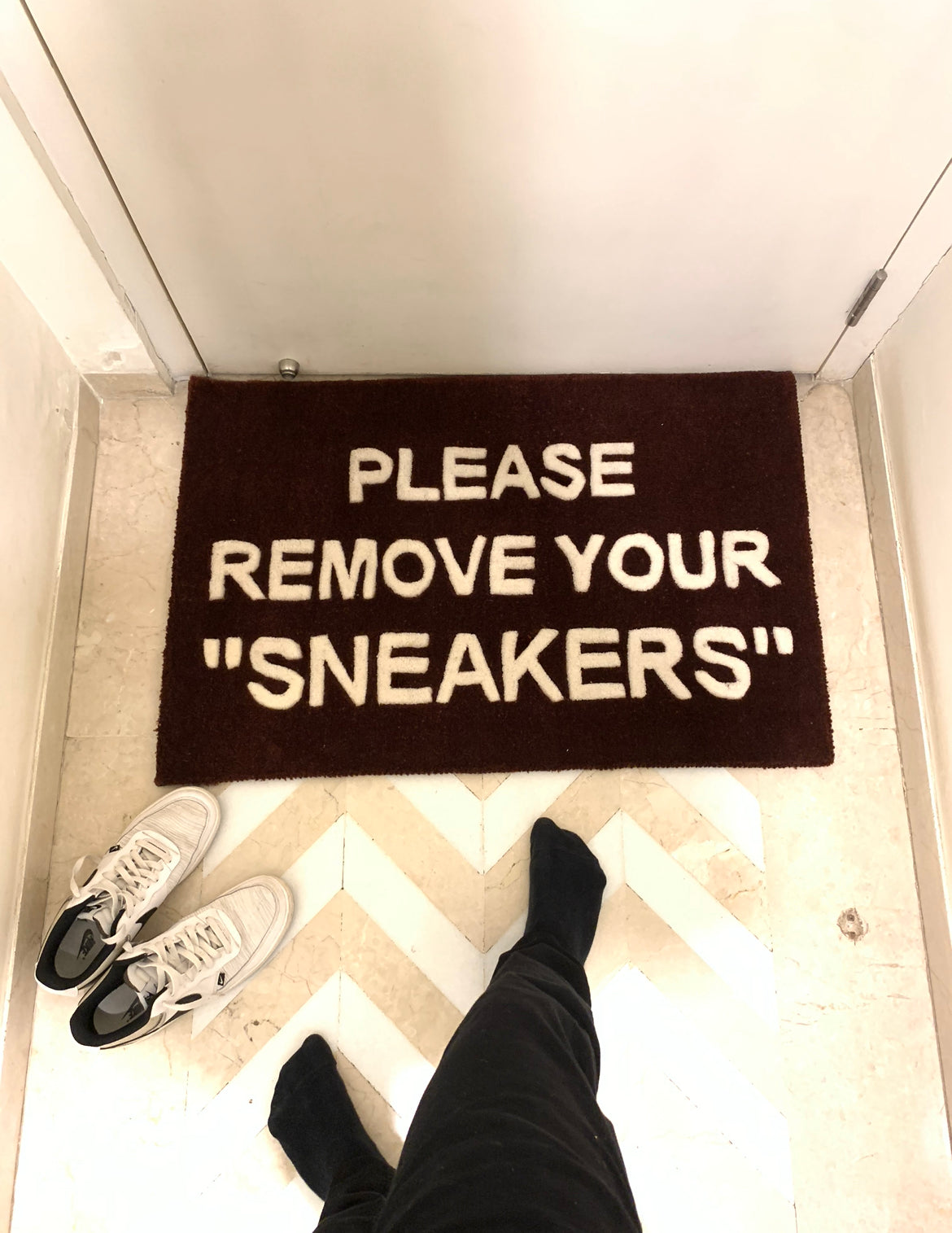 Remove Your Sneakers Custom Rug by LetsRug