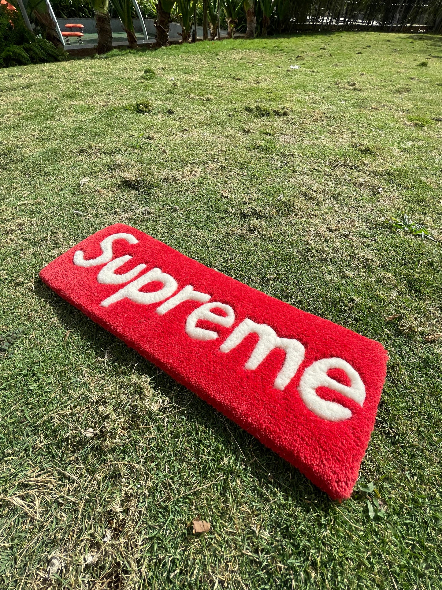 Red & White Hypebeast Keyboard Rug | LetsRug.in