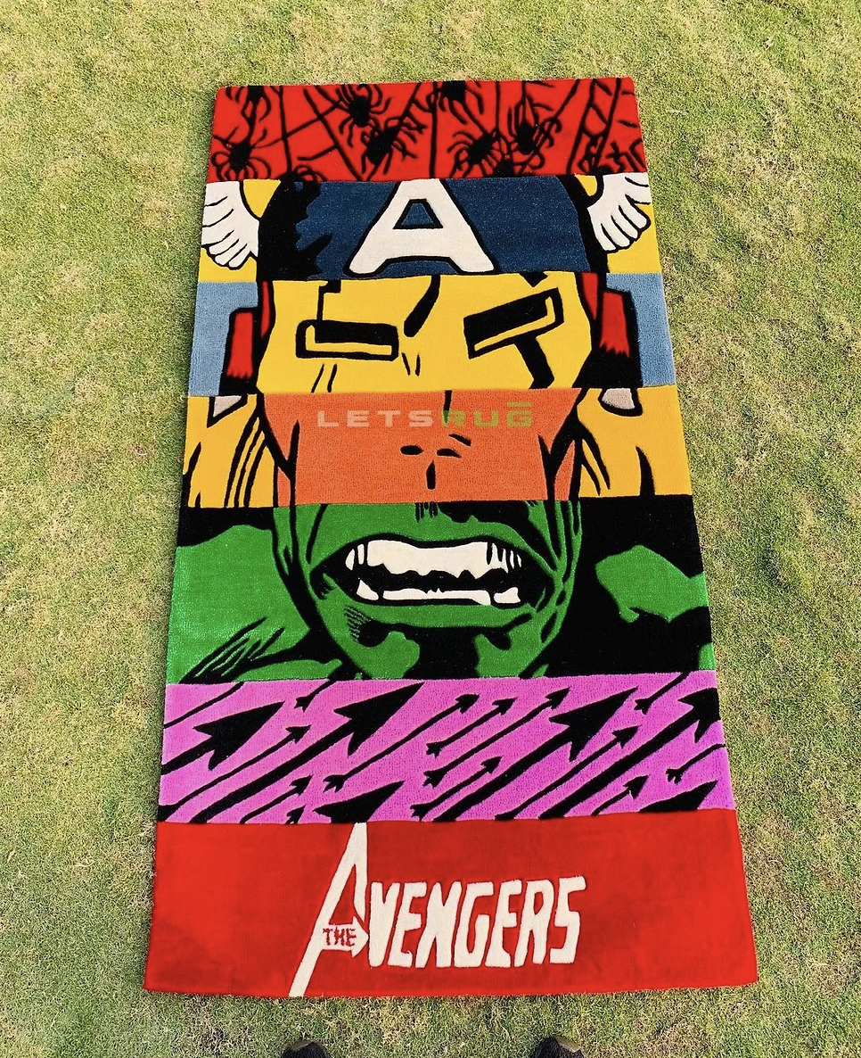 SuperHeroes Fan Handtufted Custom Rug | LetsRug.in