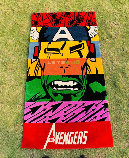 SuperHeroes Fan Handtufted Custom Rug | LetsRug.in