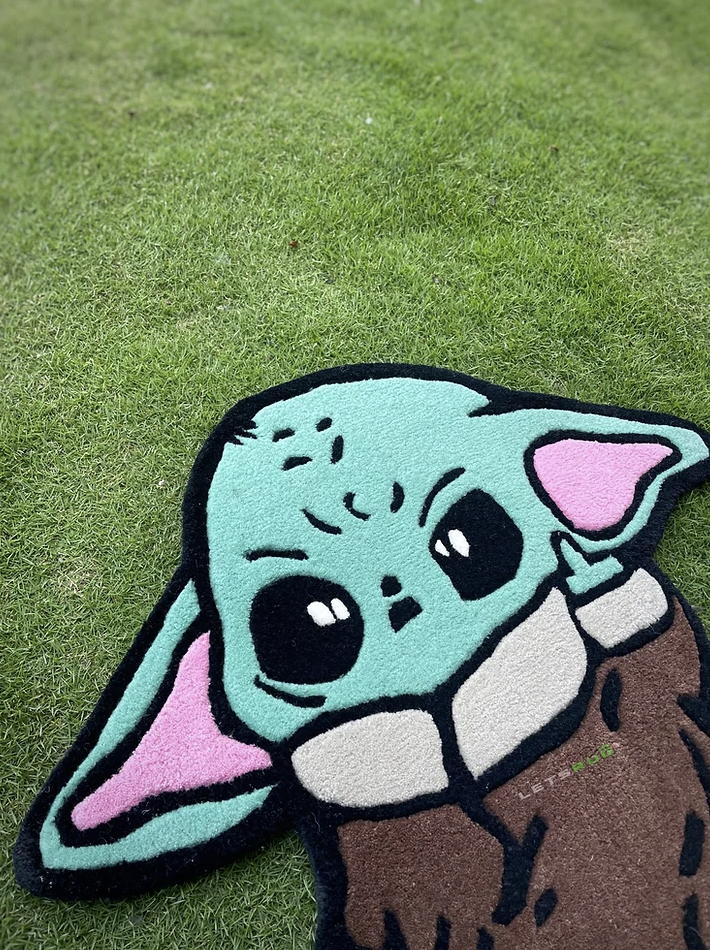 Baby Yoda Mid Finger Rug | LetsRug