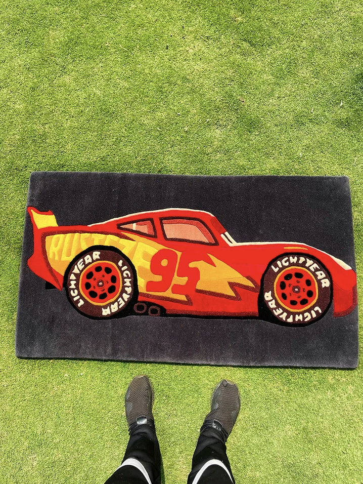 Cars Handtufted Custom Rug | LetsRug.in