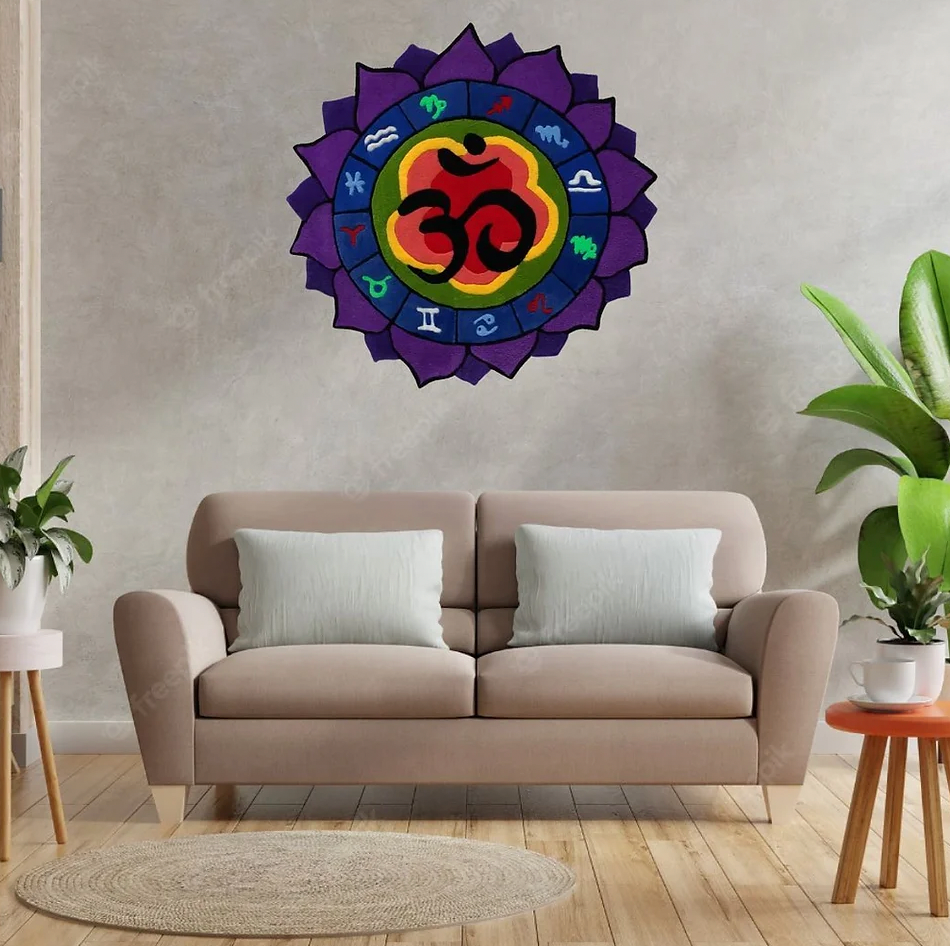 OM Wall Hanging Rug by LetsRug