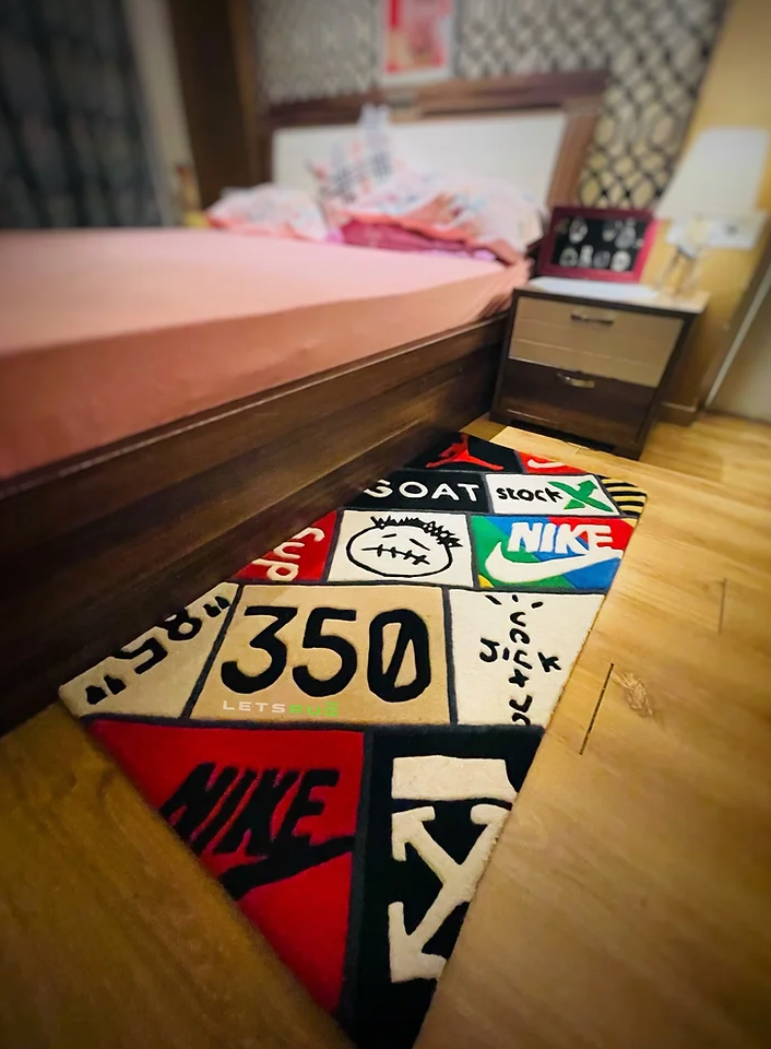 Sneaker Box Bedside Custom Rug 02 by LetsRug