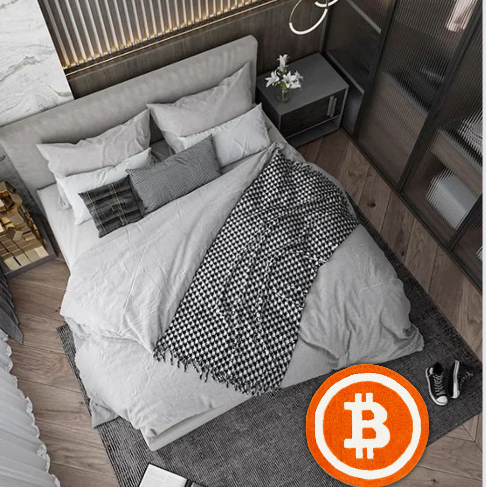 Bitcoin Rug | Handtufted Custom Rugs by Letsrug