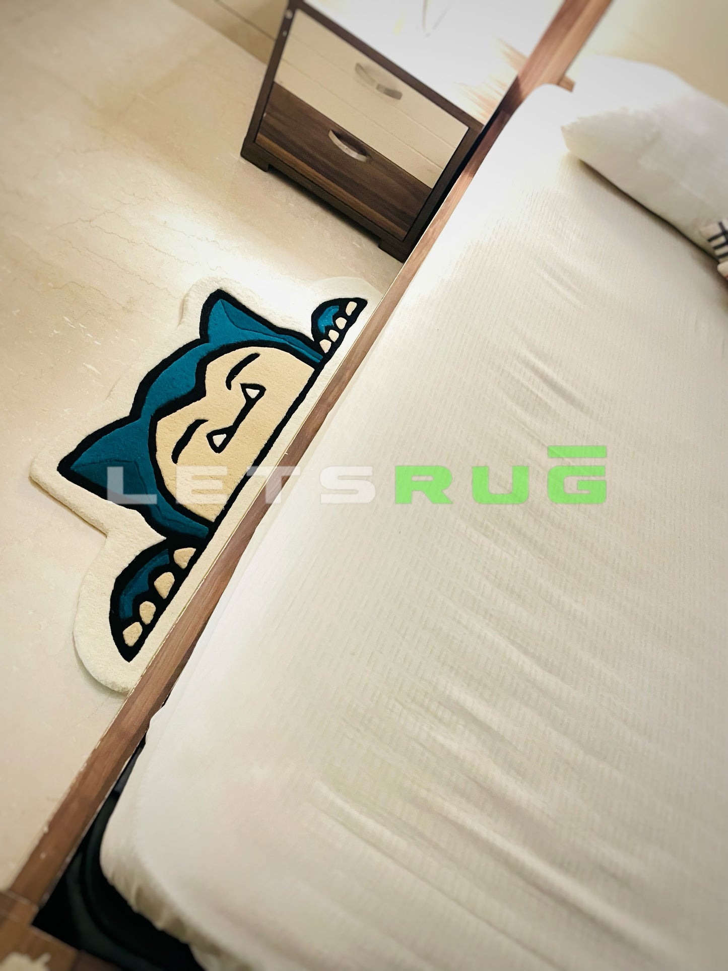 Cute Fan Art Character Bedside Custom Rug | LetsRug.in