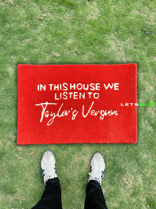 Taylor's Version Aesthetic Handmade Rug | LetsRug.in