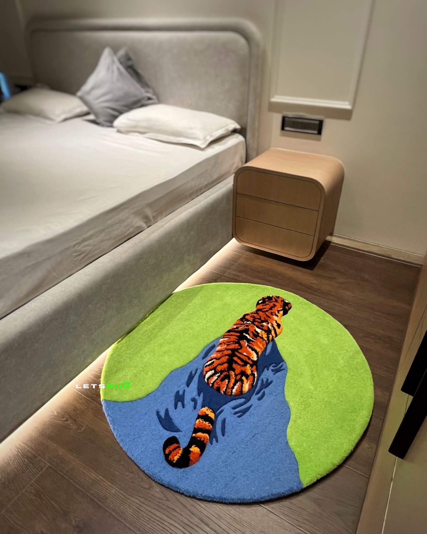 Royal Tiger Design Rug | HandTufted Custom Rug