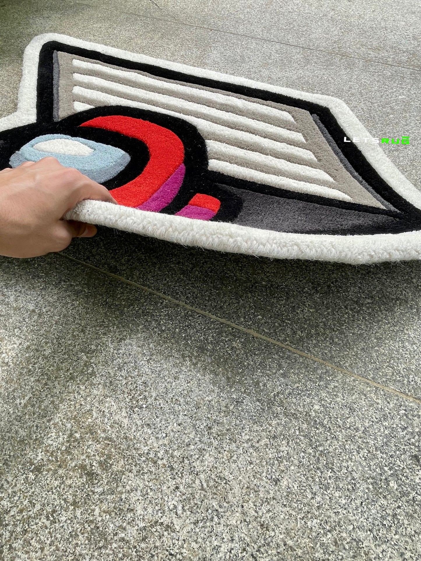 Game Bedside/Wall Hanging Rug | HandTufted Custom Rug